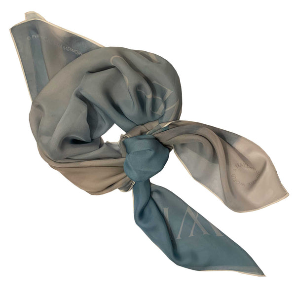 A delicate silk chiffon folded