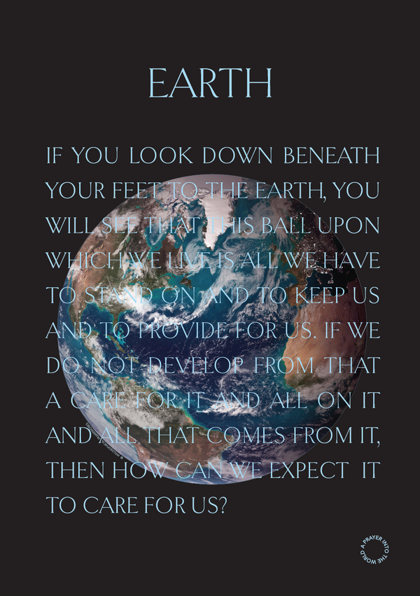 Earth poster folded