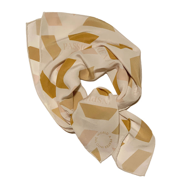 Mosaic scarf for women folded